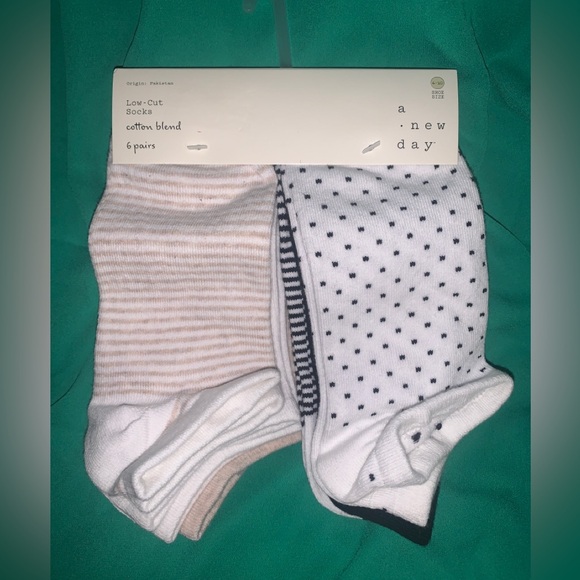 COTTON BLEND LOW CUT SOCKS - Picture 1 of 3
